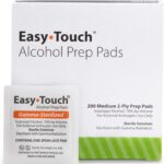 EasyTouch Gamma-Sterilized Alcohol Prep Pads, Box of 200