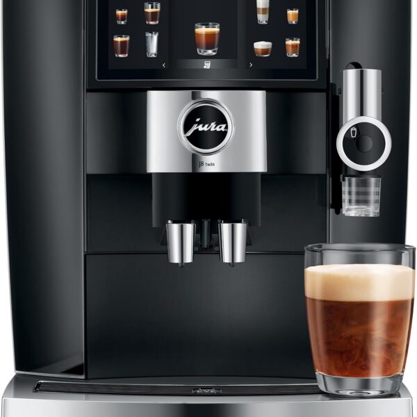 Jura J8 twin Diamond Black 15658 Automatic Coffee Machine