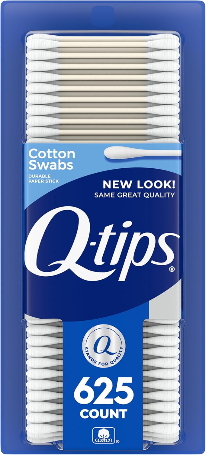 Q-tips Cotton Swabs For Hygiene and Beauty Care Original Cotton Swab Made With 100% Cotton 625 Count Q-tips Cotton Swabs For Hygiene and Beauty Care Original Cotton Swab Made With 100% Cotton 625 Count