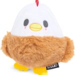 Barkbox Hatch Me If You Can Dog Toy for Medium to Large Aggressive Chewers Two-Layer Tearable Toy with Hidden Surprise Inside for Interactive Playtime