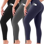 3 Pack Leggings for Women High Waisted No See-Through Tummy Control Soft Yoga Pants Womens Workout Athletic Running Leggings