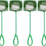 4 Pcs Aquarium Fish Net, 4 Inch Quick Catch Mesh Nylon Fishing Nets with Plastic Handle - Green