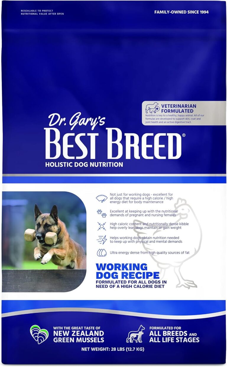 Best Breed Dr. Gary's Working Dog Diet Made in USA [Natural High Calorie Dry Dog Food] - 28lbs, Dark Brown (7-22301-88075-3), 28 lbs.