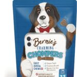 Bernie's Charming Chompers - Daily Dental Chews for Dogs 5-15 Lbs. - 22 Count - Cleans Teeth, Freshens Breath, + Boosts Oral-Gut Microbiome. Easy to Digest, Supports Healthy Digestion Naturally