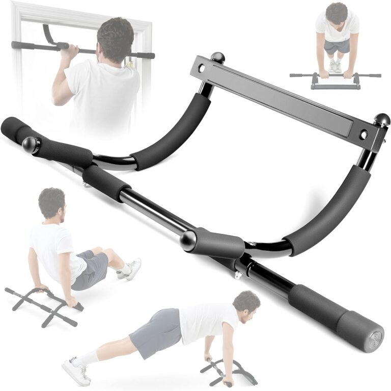 Sagler Pull up bar Doorway Heavy Duty Chin up bar Trainer for Home Gym Doorway Pull up bar or dip bar