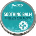 Pet MD Soothing Balm - Cat & Dog Paw Pad Balm - Elbow and Dog Nose Balm for Dry Nose - with Shea Butter, Beeswax, and Coconut Oil for Dogs - Fragrance Free and Safe to Lick - Made in USA