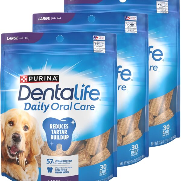 Purina DentaLife Daily Oral Care Dental Chews for Large Dogs - 90 ct.
