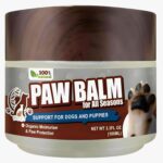 Maggie & Me Natural Organic Paw Balm for Dogs - 3.3oz Dry Cracked Paw Treatment, Hot Pavement Protector, Itchy Skin Relief, Nose Care, Dog Camping Essentials, Lick-Safe, Glass Bottle for Freshness