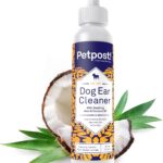 Petpost | Dog Ear Cleaner - Natural Coconut Oil Solution - Best Remedy for Odor - Dog Ear Problems - Chemical & Irritant Free 8 oz.