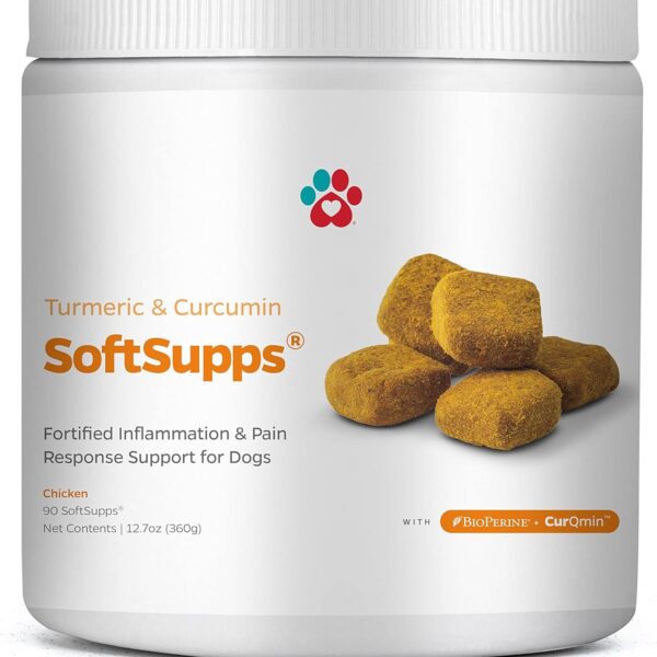 Pet Parents Turmeric & Curcumin SoftSupps Joint Support Supplements for Dogs w/Boswellia Serrata Extract, Coconut Oil for Dogs, & Hemp Oil for Dogs - Dog Joint Pain Relief, Dog Joint Support, 90ct