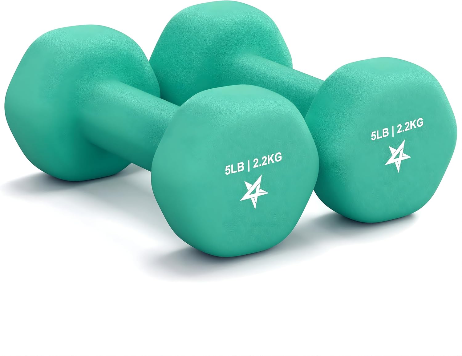 Yes4All Neoprene Coated Dumbbell Hand Weight Sets of 2 - Multiple Weight Options with 15 Colors, Anti-roll, Anti-Slip, Hexagon Shape Yes4All Neoprene Coated Dumbbell Hand Weight Sets of 2 - Multiple Weight Options with 15 Colors, Anti-roll, Anti-Slip, Hexagon Shape