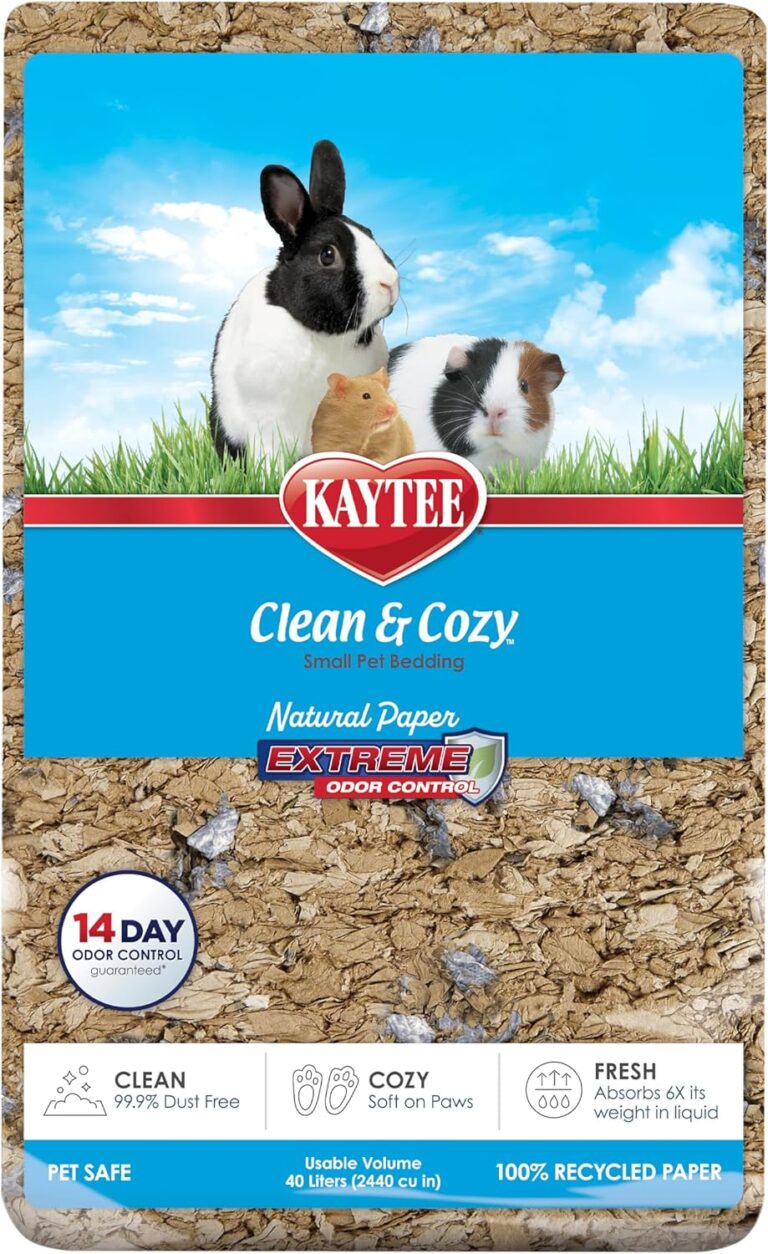 Kaytee Clean & Cozy Natural Paper with Extreme Odor Control Bedding, Made with 100% Recycled Paper