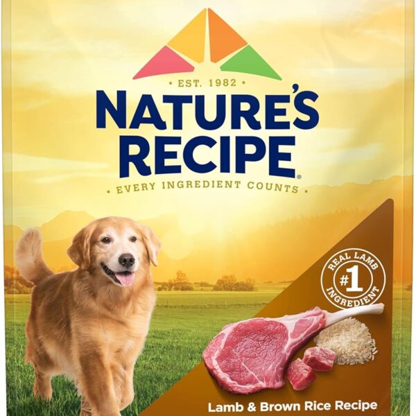 Natures Recipe Mature Lamb & Brown Rice Recipe Dry Dog Food, 24 lb. Bag