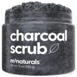 Exfoliating Charcoal Scrub with Collagen & Stem Cells  Salt Scrub for Body Toning, Cellulite, Armpit Detox, and Skin Smoothing for Face, Feet, and Body by M3