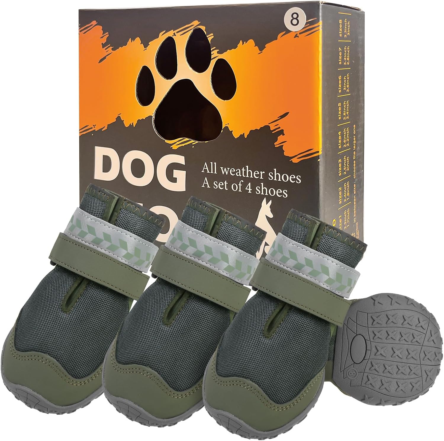 BEAUTYZOO Waterproof Dog Shoes for Winter Cold Weather, Anti Slip Dog Boots for Medium Large Senior Dogs, Breathable Dog Booties and Paw Protectors to Prevent Licking, 4PCS Doggie Hiking Boots BEAUTYZOO Waterproof Dog Shoes for Winter Cold Weather, Anti Slip Dog Boots for Medium Large Senior Dogs, Breathable Dog Booties and Paw Protectors to Prevent Licking, 4PCS Doggie Hiking Boots