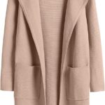 ANRABESS Womens Cardigan Sweater Open Front Knit Long Coatigan Dressy Casual Jacket Coat 2025 Fall Outfits Classy Clothes