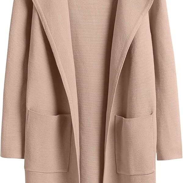 ANRABESS Womens Cardigan Sweater Open Front Knit Long Coatigan Dressy Casual Jacket Coat 2025 Fall Outfits Classy Clothes