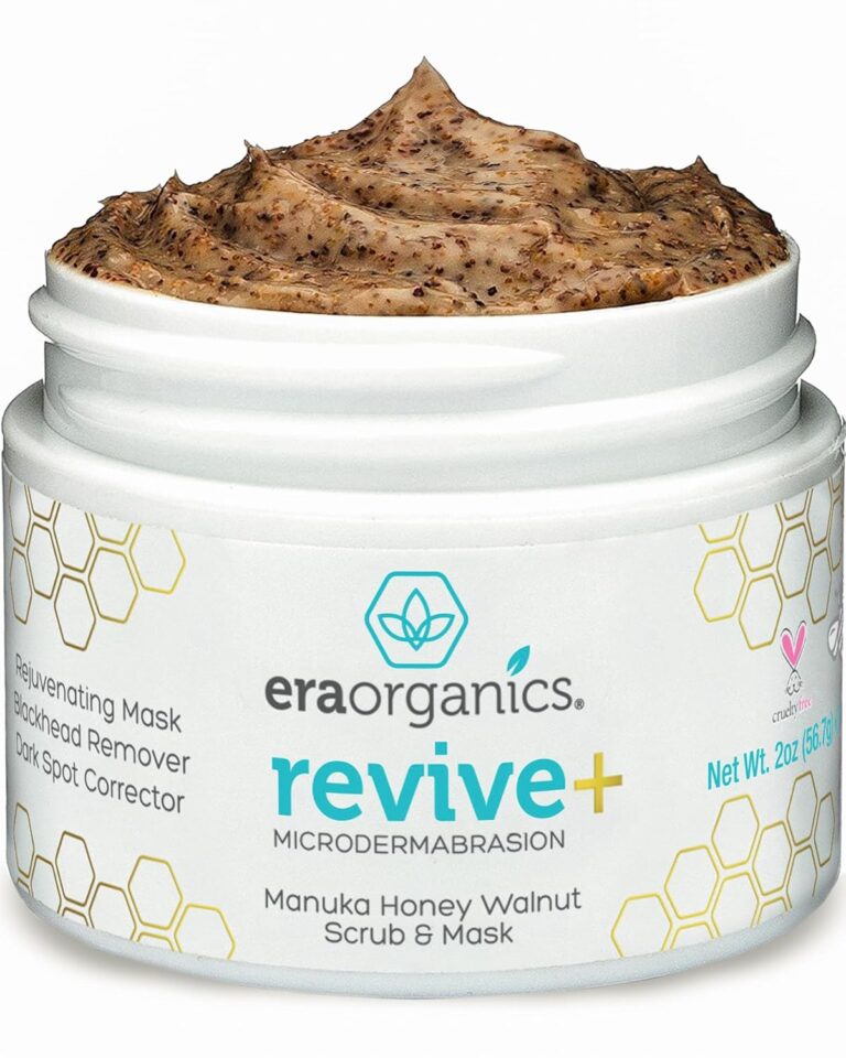 Manuka Honey Exfoliating Face Scrub  Gentle Microdermabrasion Face Exfoliator to Help Smooth, Soften & Balance with Moisturizing Organic Superfoods 2oz