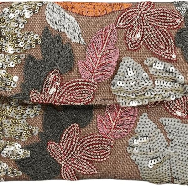 Verdusa Women's Floral Embroidery Sequin Evening Beaded Clutch Bags 2026 Party Purses