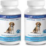 Immune Booster Dogs - Dog Allergy Relief - Advanced Formula Support - CHEWABLE - Dog Licorice - 2 Bottle (150 Chews)