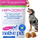 Native Pet Pain Relief for Dogs - Collagen for Dogs Promotes Joint Health, Reduce Inflammation & Stiffness - Senior Pup Joint Supplement - Natural Pain Reliever for Active & Aging Pets - 30 Chews