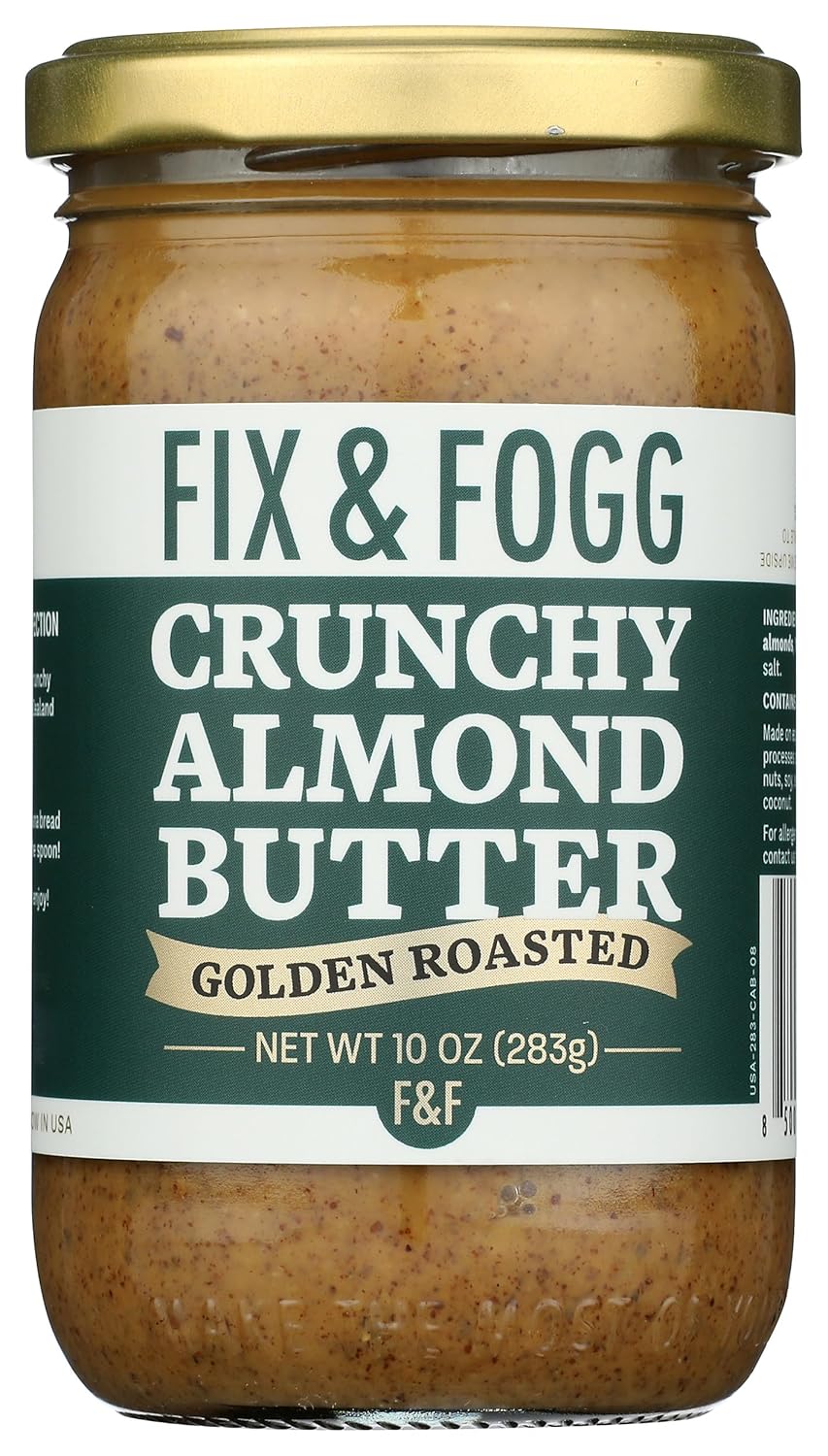 Fix and Fogg Crunchy Almond Butter, 10 Oz Fix and Fogg Crunchy Almond Butter, 10 Oz