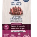 Natural Balance Limited Ingredient Adult Grain-Free Dry Dog Food, Reserve Sweet Potato & Venison Recipe, 4 Pound (Pack of 1)