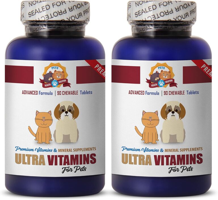 cat Immune Booster - Ultra PET Vitamins - Chews - for Dogs and Cats - Mineral Supplement - Vitamin e for Cats - 180 Treats (2 Bottles)