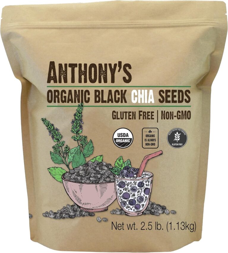 Anthony's Organic Chia Seeds, 2.5 lb, Gluten Free, Vegan, Keto Friendly