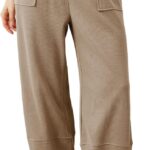 Xiaoxuemeng Womens Baggy Wide Leg Pants Casual Elastic Waisted Palazzo Harem Pants with Pockets