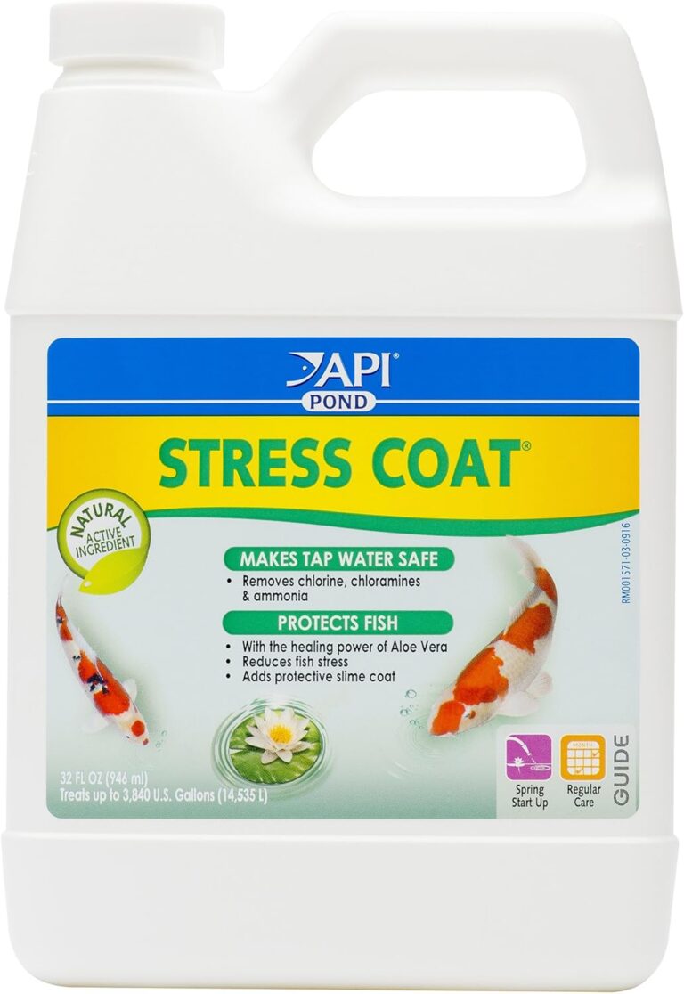 API POND STRESS COAT Pond Water Conditioner 32-Ounce Bottle