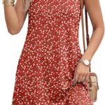 Summer Dress for Women 2026 Sleeveless Floral Boho Sundress Swimsuit Coverup Casual Loose Beach Vacation Outfits