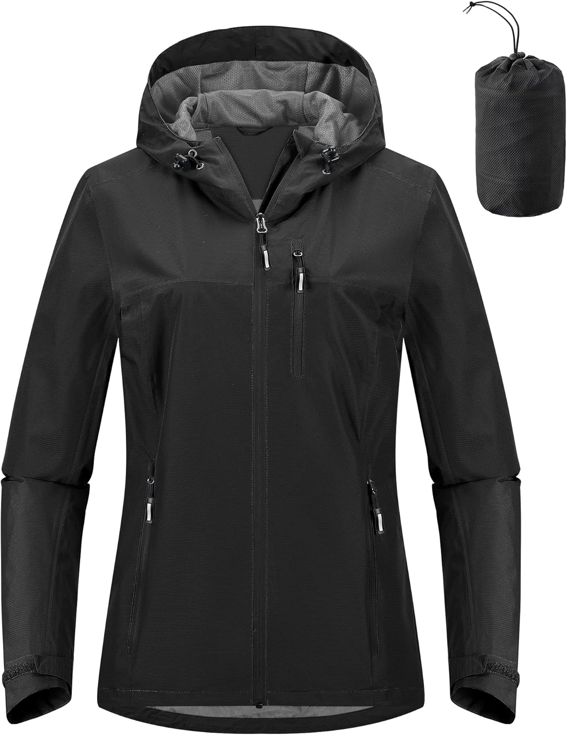 Outdoor Ventures Packable Rain Jacket Women Lightweight Waterproof Raincoat with Hood Cycling Bike Jacket Outdoor Ventures Packable Rain Jacket Women Lightweight Waterproof Raincoat with Hood Cycling Bike Jacket