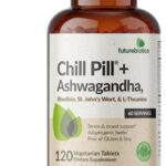 Futurebiotics Chill Pill + Ashwagandha, Rhodiola, St. Johns Wort, & L-Theanine - Non-GMO, 120 Vegetarian Tablets