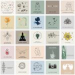 Outus 50 Pcs Positive Affirmation Cards for Women, 4 x 4 Inch Daily Meditation Motivational Cards with Inspirational Questions, Mindfulness Gifts for Adult(Bright Color Series)