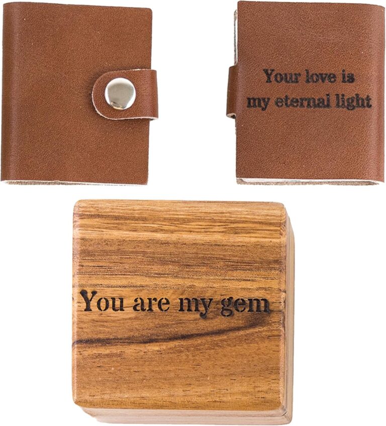 Personalized Mini Photo Book  Custom Leather Album Holds 16 Pictures, Small Pocket-Sized Memory Book, Gift for Couples, Anniversaries & Special Occasions (Sugar Brown)