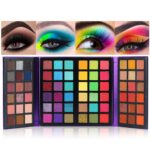 BestLand 72 Colors Ultra Secret Eyeshadow Palette, 4 in1 Color Board Matte Shimmer Glitter Nude Natural All In One Makeup Palette Blendable Pigmented Make Up Green Eye Shadow Pallet Gift Kit