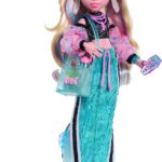 Monster High Doll, Lagoona Blue in Crop Top and Sporty Maxi Skirt with Pet Fish Neptuna and 7 Accessories Like Shell Sunglasses, Snack and Purse