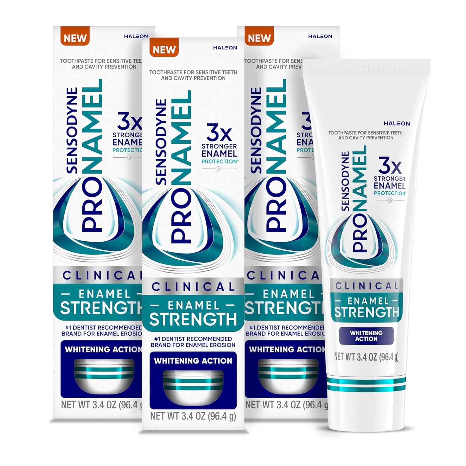 Sensodyne Pronamel Clinical Enamel Strengthening Toothpaste, Whitening Action, 3.4 oz (3 Pack) Sensodyne Pronamel Clinical Enamel Strengthening Toothpaste, Whitening Action, 3.4 oz (3 Pack)