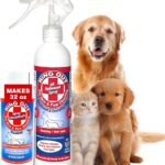 Ring Out for Pets: Control & Help Ringworm | Clean Pets Skin & Paws | Recovery & Itch Relief Calming Spray for Dog, Cat, Guinea Pig, Small or Large Animals/Pet. (Empty Applicator Bottle Included)