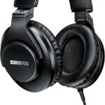 Shure SRH440A Professional Over-Ear Wired Studio Headphones  Monitoring & Recording Headphones with Enhanced Frequency Response, Adjustable & Collapsible Design, Works with All Audio Devices, Black