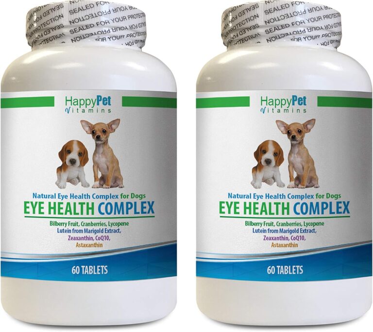 Dog Immune Defense Supplement - Dog Eye Health Complex - Vision Support - Immune Booster - Natural Formula - ANTIOXIDANTS - Dog Vitamin Chews - 2 Bottles (120 Treats)