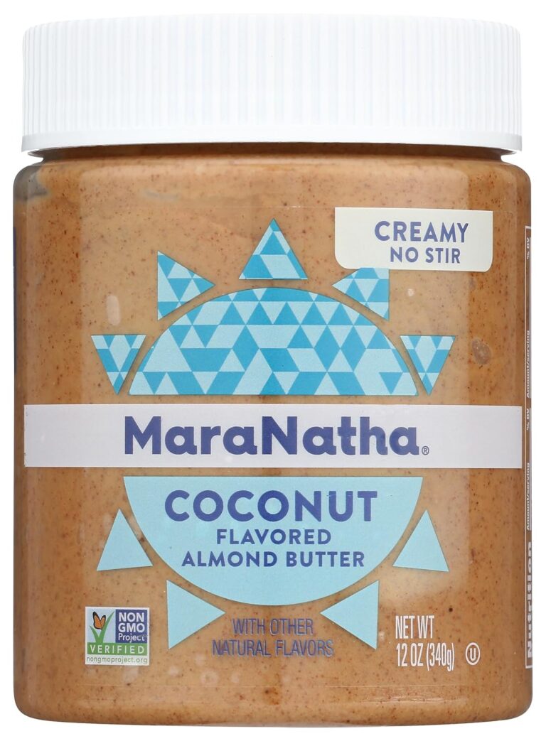 MaraNatha Creamy Roasted Coconut Almond Butter, No Stir, 12 Ounce Jar