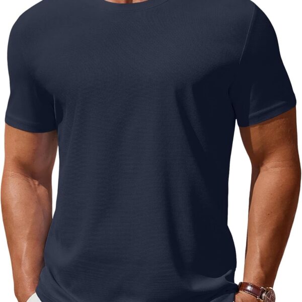 COOFANDY Men's T Shirt Short Sleeve Crew Neck T-Shirt Casual Summer Classic Basic Tee Shirts