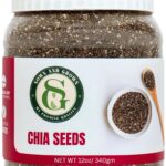 Sown-and-Grown Chia Seeds- 12oz Omega-3, Non-GMO, Keto Friendly, Source of Fiber and Chia Seeds for Weight Management