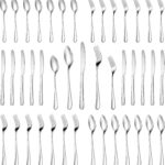 MUTNITT 30 Pcs Silverware Set Service for 6,Premium Stainless Steel Flatware Set,Mirror Polished Cutlery Utensil Sets,Durable Kitchen Eating Tableware Sets,Include Fork Knife Spoon,Dishwasher Safe