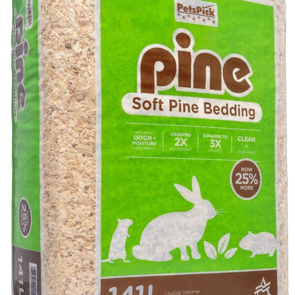 PETSPICK Pine Small Pet Bedding, 141L