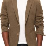 PJ PAUL JONES Men's Casual Knit Blazer Suit Jackets Two Button Lightweight Unlined Sport Coat