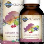 Garden of Life Multivitamin for Women 40 Plus, Organics Womens Vitamins, Hormone & Breast Health Support Blend, Vegan, 120 Tablets