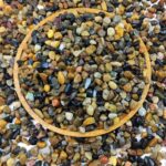 20 lbs Natural Fish Tank Gravel,1/4 Inch Pea Gravel. Mixed Color River Rocks for Aquarium, Succulent, Vase, Cactus Bonsai, Plant Soil Cover and Outdoor Landscaping Rocks